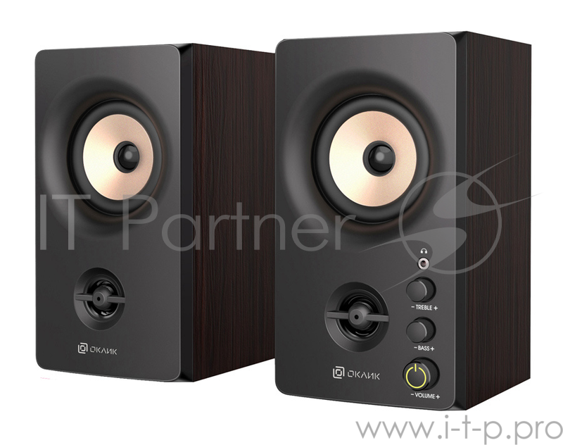 Колонки Oklick OK-164 2.0 черный 30Вт