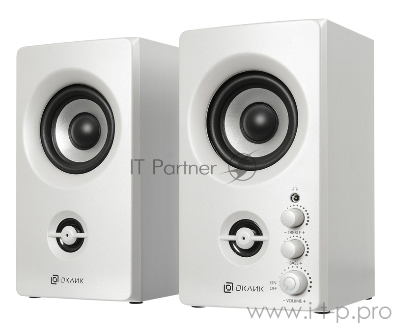 Колонки Oklick OK-164 2.0 белый 30Вт