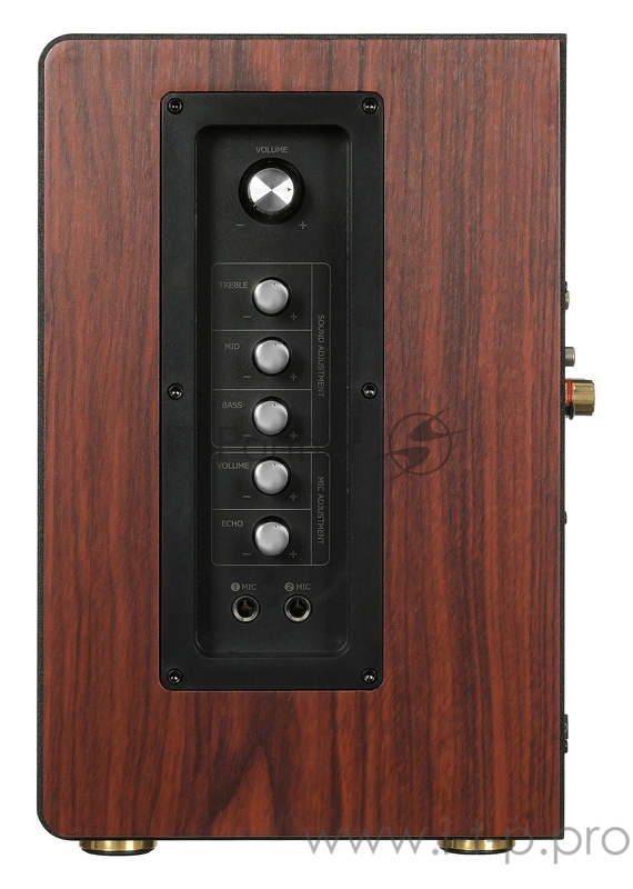 Колонки Oklick OK-117 BT 2.0 черный 80Вт беспроводные BT