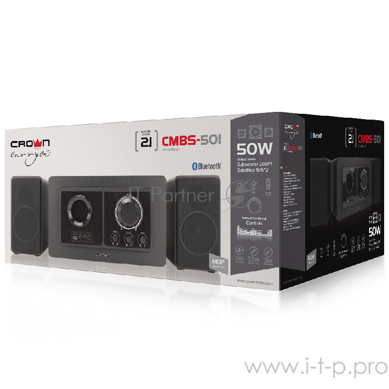 Акустическая система 2.1 CROWN CMBS-501