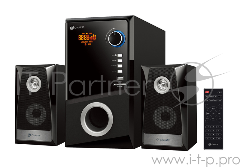 Колонки Oklick OK-442 2.1 черный 65Вт BT