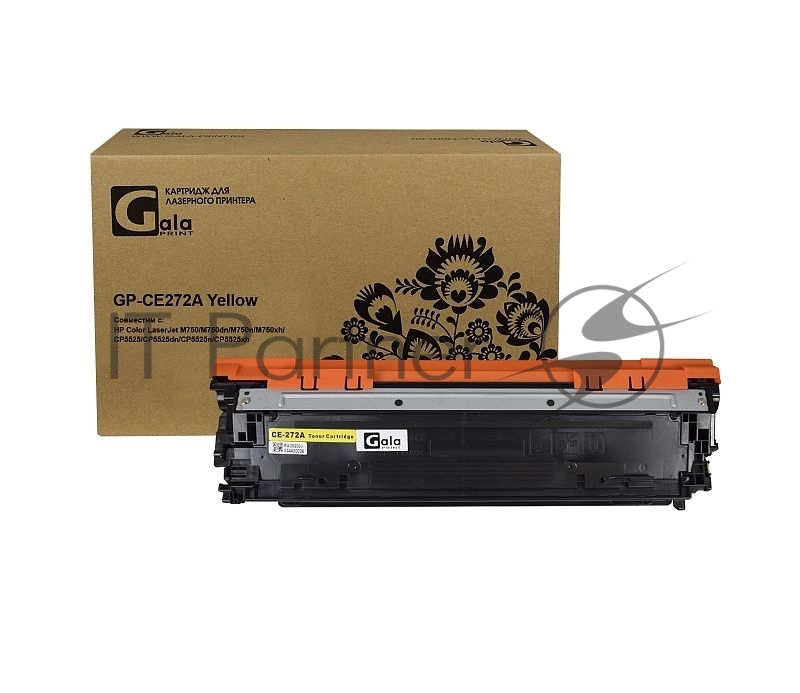 Картридж GalaPrint совместимый CE272A для HP Color LaserJet M750/CP5525 15000к Yellow GP