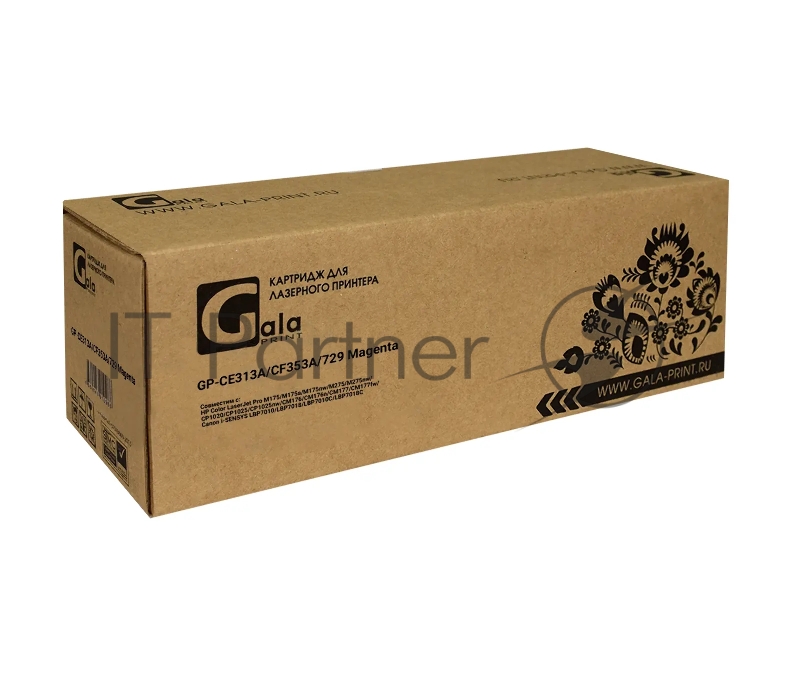 Картридж GalaPrint совместимый CE313A/CF353A/729 для HP CP1025/CP1025NW/M176n/M177fw/C LBP 7010C/LBP7018C Magenta 1000к GP