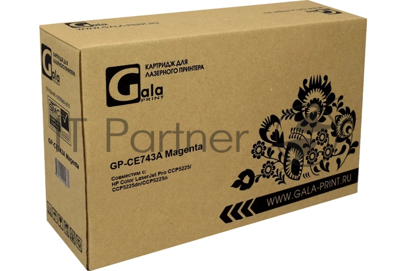 Картридж GalaPrint совместимый CE743A для HP Color LaserJet CP5225 7300к Magenta GP