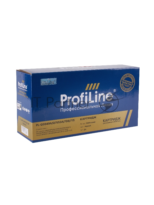Тонер-картридж лазерный совместимый Q5949A/7553A/708/715 для HP 1160/1320/3390/P2010/P2014/P20 LBP-3300/3310/3370 2500к PL