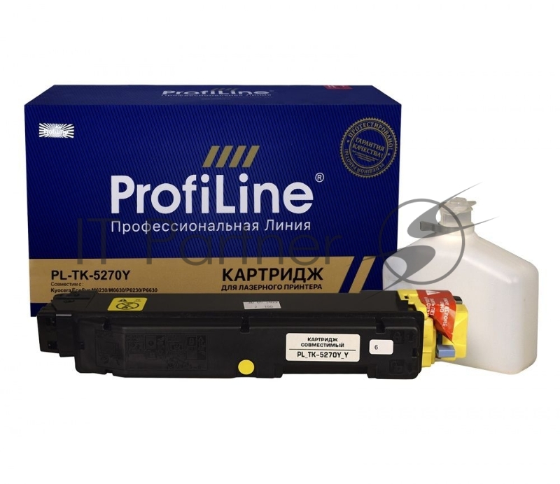 Тонер-туба PL-TK-5270Y для принтеров Kyocera EcoSys M6230/M6630/P6230/P6630 Yellow 6000 копий ProfiLine