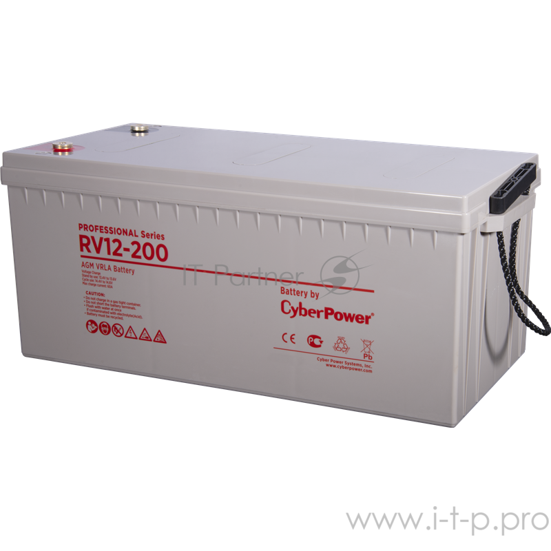 Аккумуляторная батарея PS CyberPower RV 12-200 / 12 В 200 Ач Battery CyberPower Professional series RV 12-200 / 12V 200 Ah