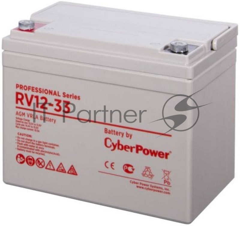 Аккумуляторная батарея PS CyberPower RV 12-33 / 12 В 33 Ач Battery CyberPower Professional series RV 12-33 / 12V 33 Ah