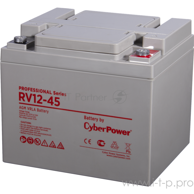 Аккумуляторная батарея PS CyberPower RV 12-45 / 12 В 45 Ач Battery CyberPower Professional series RV 12-45 / 12V 45 Ah