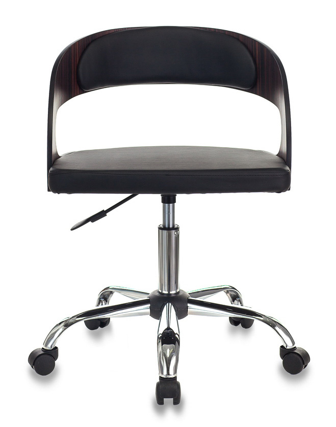 Кресло Бюрократ CH-370SL/BLACK черный искусственная кожа крестовина хром