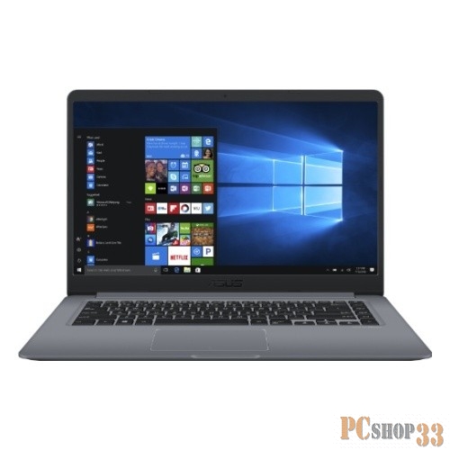 Ноутбук ASUS X510QR-EJ093T 15.6 HD, AMD A10-9620P, 4Gb, 256Gb SSD, no ODD, AMD R535 2Gb, Win10, серый