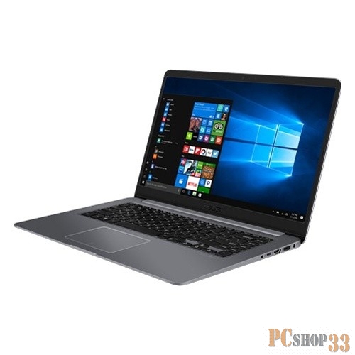 Ноутбук ASUS X510QR-EJ093T 15.6 HD, AMD A10-9620P, 4Gb, 256Gb SSD, no ODD, AMD R535 2Gb, Win10, серый