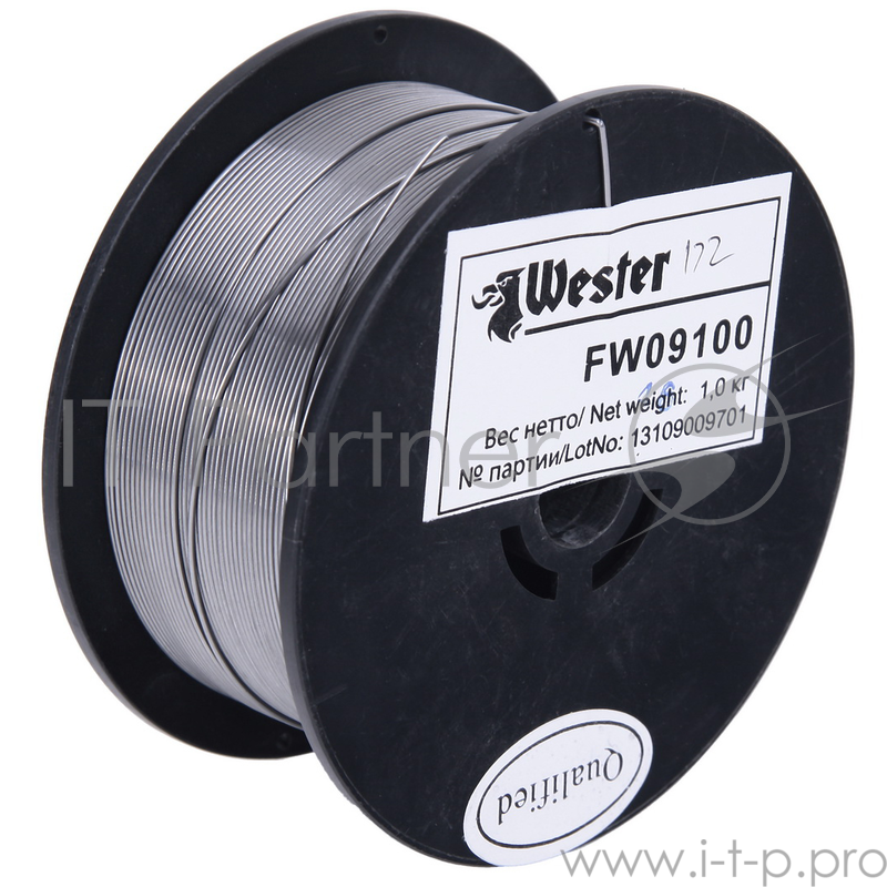 Проволока сварочная WESTER FW 09100 флюсовая 990-060 0.9мм, 1 кг