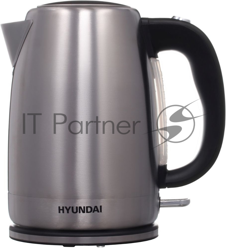 Чайник электрический Hyundai HYK-S2030 1.7л. 2200Вт серебристый матовый/черный (корпус: металл)