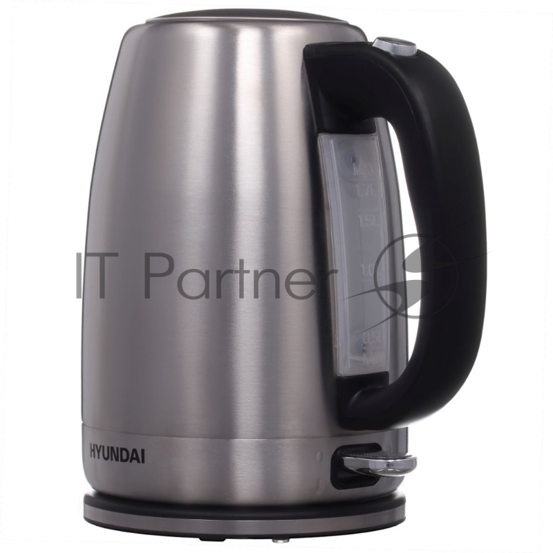 Чайник электрический Hyundai HYK-S2030 1.7л. 2200Вт серебристый матовый/черный (корпус: металл)