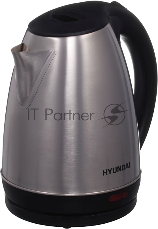 Чайник электрический Hyundai HYK-S1030 1.7л. 2200Вт серебристый матовый/черный (корпус: металл)