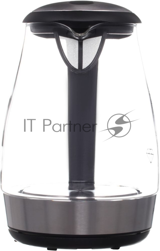 Чайник электрический Hyundai HYK-G2030 1.7л. 2200Вт черный (корпус: стекло)