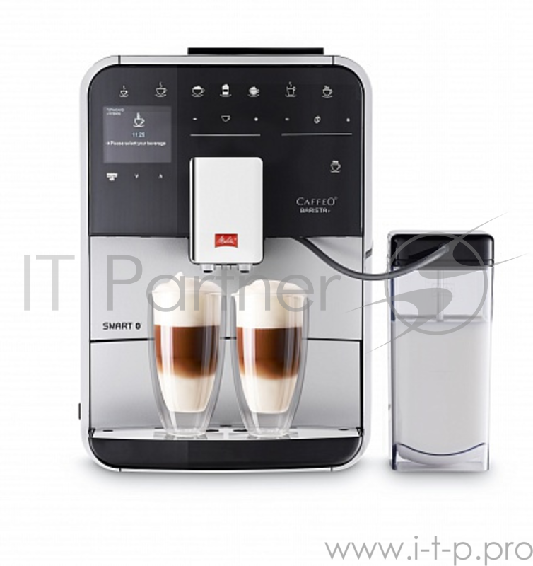 Кофемашина Melitta Caffeo F 830-101 1450Вт серебристый/черный