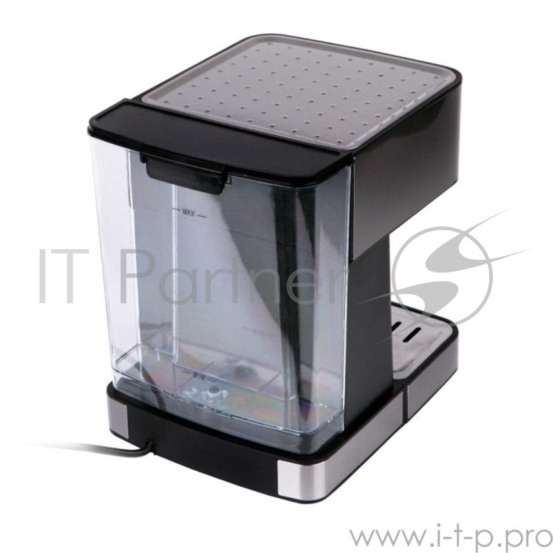 Kофеварка рожковая Endever Costa-1065, 20 Бар, подогрев чашек, насадка Паранелло, д/молотового, черный/стальной