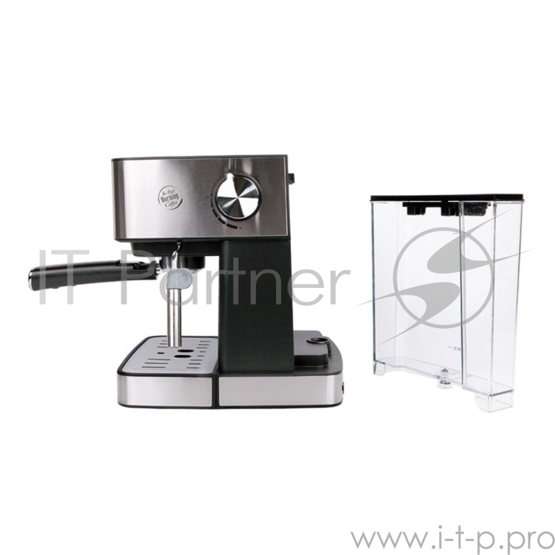 Kофеварка рожковая Endever Costa-1065, 20 Бар, подогрев чашек, насадка Паранелло, д/молотового, черный/стальной