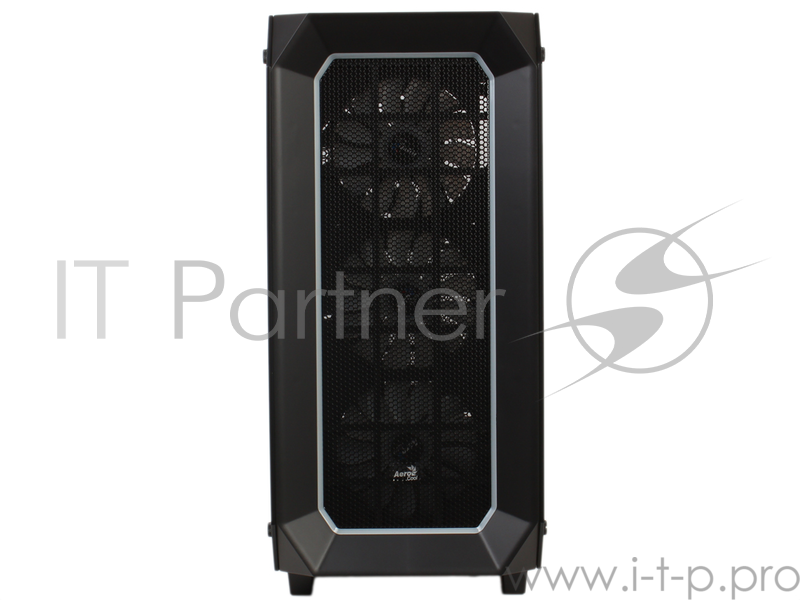 Корпус Aerocool P7-C0 Pro Black , ATX, без БП, 2х USB 3.0, два окна, хаб P7-H1, 16,8 млн цветов и 4 режима подсветки, 3 вент-ра P7-F12, сталь 0,7 мм