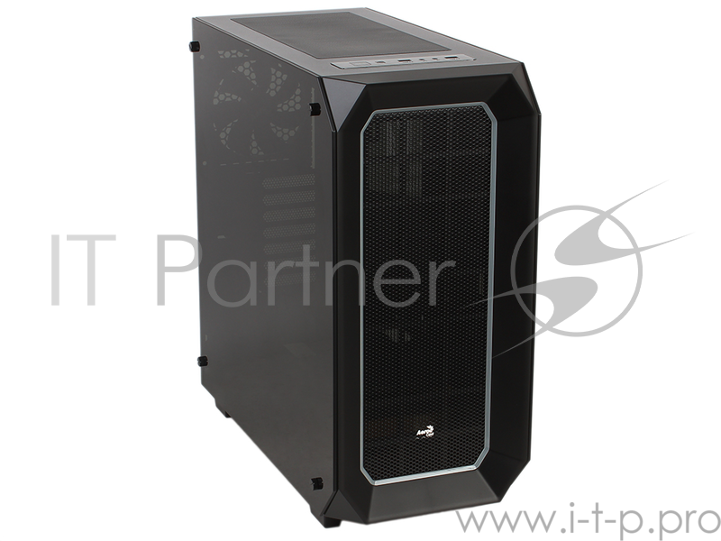Корпус Aerocool P7-C0 Black , ATX, без БП, 2х USB 3.0, два окна, 10 цветов и 3 режима подсветки, сталь 0,7 мм
