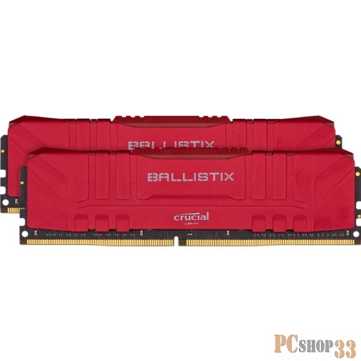 Память оперативная Crucial 64GB Kit (32GBx2) DDR4 3200MT/s CL16 Unbuffered DIMM 288 pin Ballistix Red