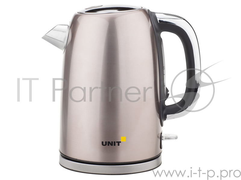 Чайник электрический UNIT UEK-264, сталь, цветная эмаль, цвет - Бронзовый металлик, 1.7л., 2000Вт.