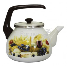 Чайник для плиты Interos Палермо 3,0л эмалированный с кр.