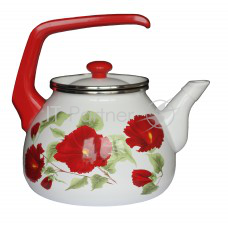 Чайник для плиты Interos Каркаде 3,0л эмалированный с кр.