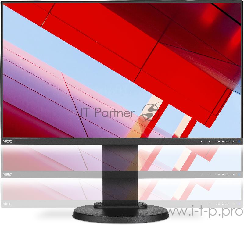 Монитор LCD 24 E242N-BK NEC MultiSync E242N black 24 LCD monitor with LED backlight, 1920x1080, DisplayPort, HDMI, VGA, USB 3.1, 110 mm height adjustable