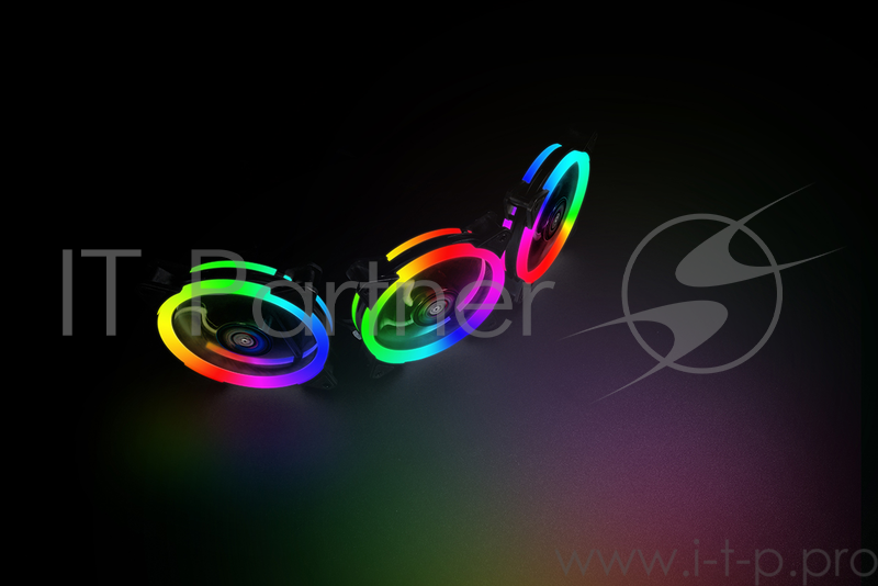 Комплект вентиляторов Aerocool REV RGB PRO: 3х RGB 120х120х25мм REV RGB вентилятора + контроллер P7-H1