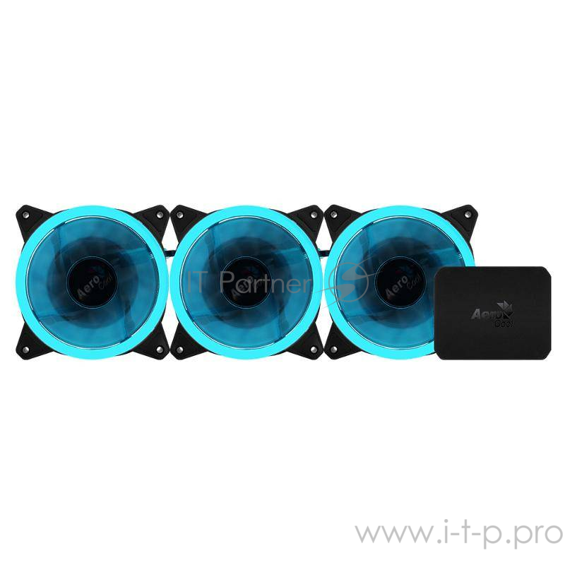 Комплект вентиляторов Aerocool REV RGB PRO: 3х RGB 120х120х25мм REV RGB вентилятора + контроллер P7-H1