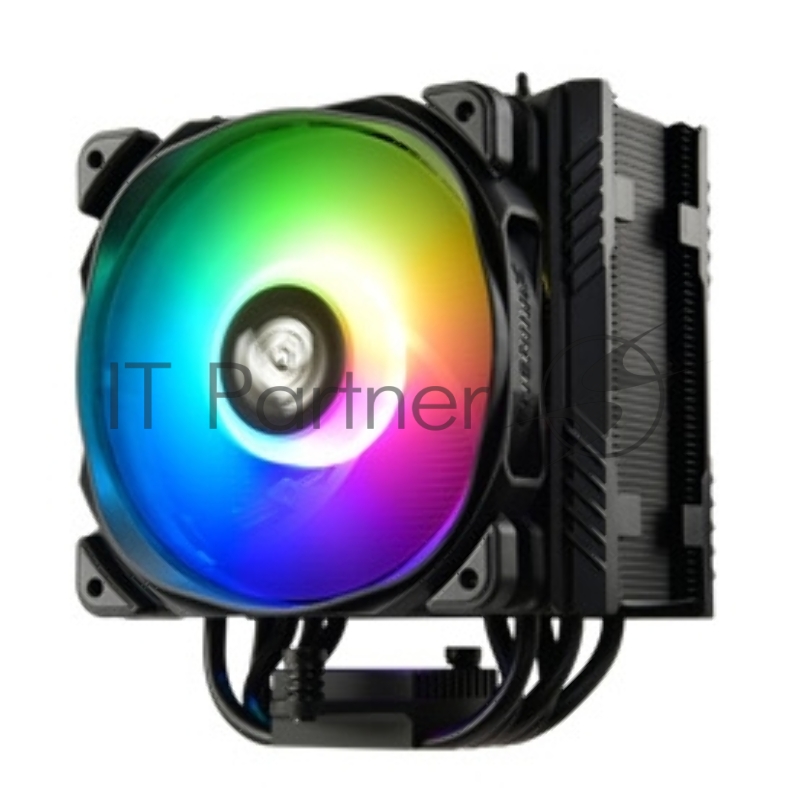 Вентилятор ETS-T50A-BK-ARGB Universal, TDP 230W, 500~1600 RPM, 23.81~71.32CFM, 14~24dB(A), BLACK, ARGB, RTL