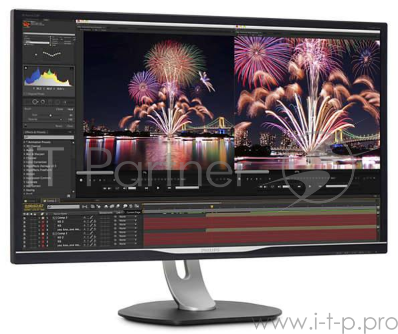 Монитор PHILIPS 32 328P6AUBREB/00 Black с поворотом экрана (IPS, LED, 2560x1440, 4 ms, 178°/178°, 4