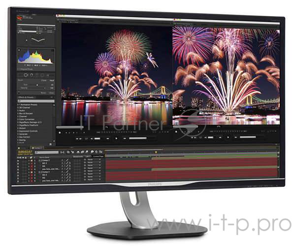 Монитор PHILIPS 32 328P6AUBREB/00 Black с поворотом экрана (IPS, LED, 2560x1440, 4 ms, 178°/178°, 4