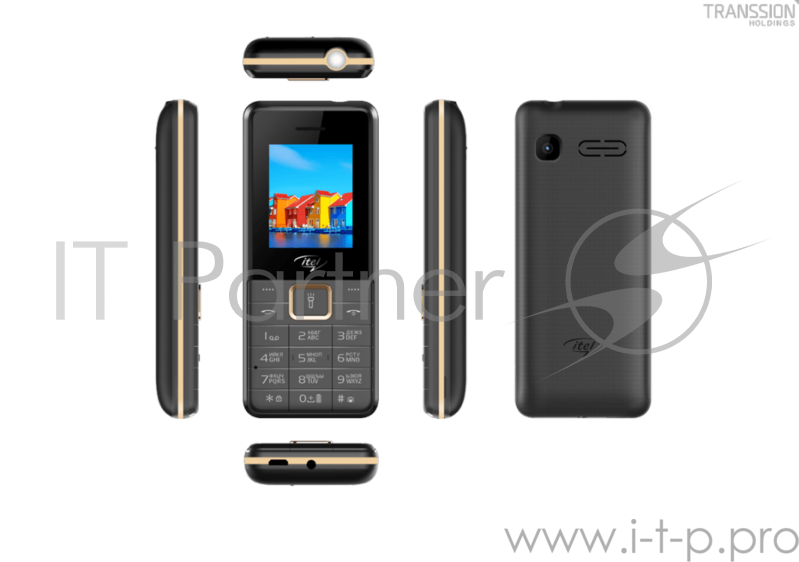 Телефон сотовый Itel it5606 Elegant Black, 1.77, 4MB, up to 32GB flash, 0.30Mpix, 2 Sim, GSM, BT, Micro-USB, 117 ммx50 ммx15.5 мм