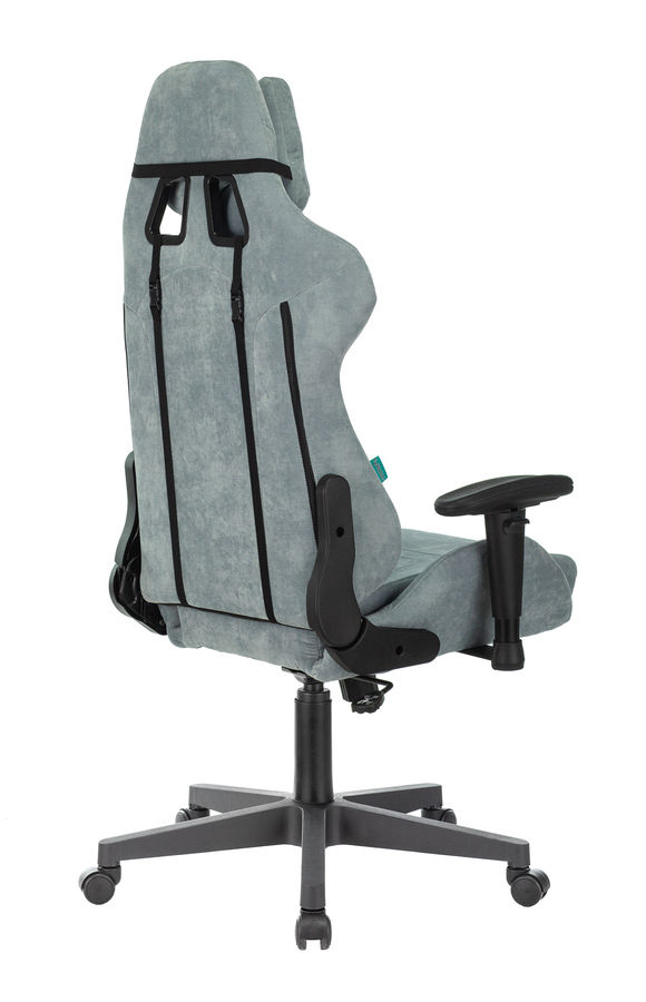 Кресло игровое Бюрократ VIKING KNIGHT LT28 FABRIC серо-голубой крестовина металл