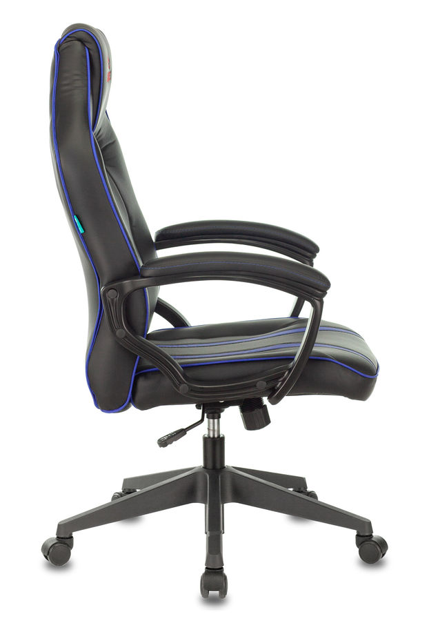 Кресло игровое Бюрократ VIKING ZOMBIE A3 BL черный/синий искусственная кожа