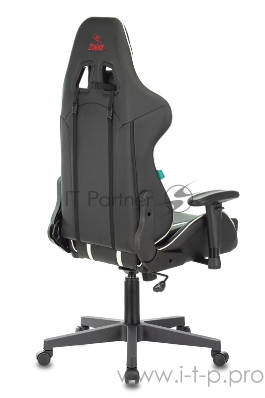 Кресло игровое Бюрократ VIKING ZOMBIE A4 WH черный/белый искусственная кожа