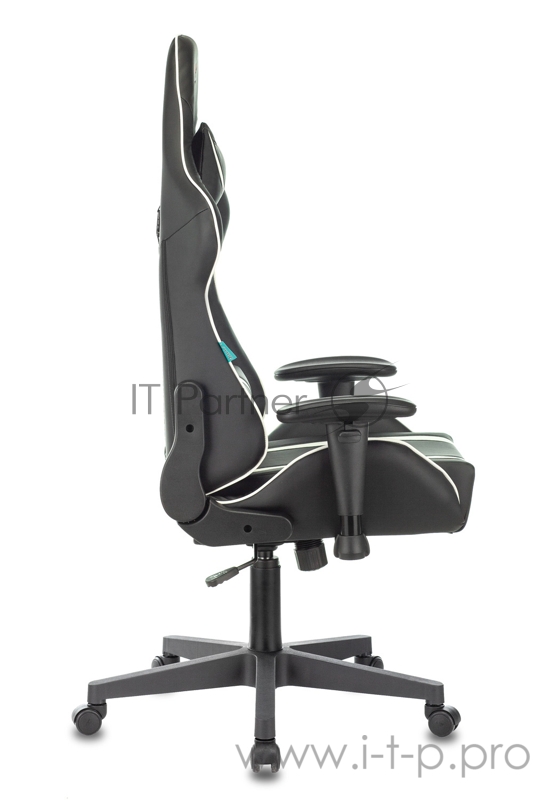 Кресло игровое Бюрократ VIKING ZOMBIE A4 WH черный/белый искусственная кожа