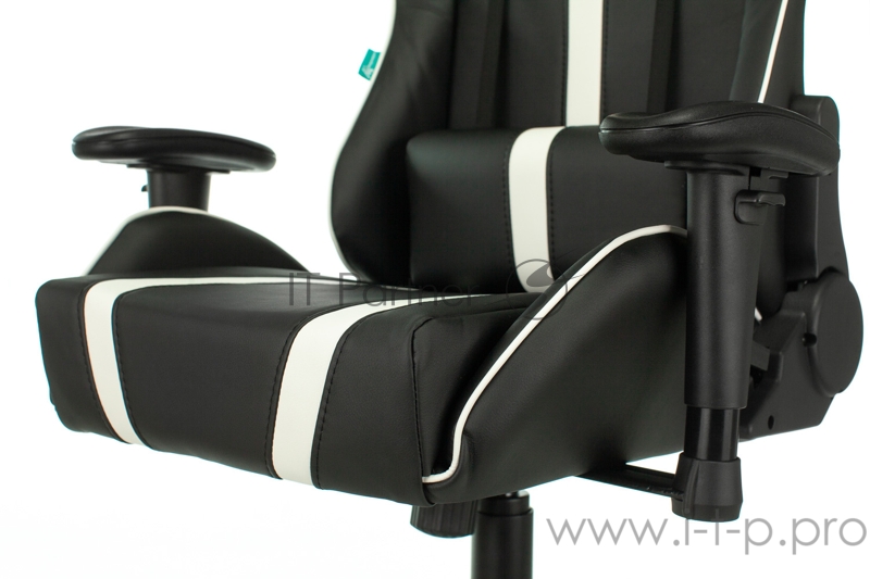 Кресло игровое Бюрократ VIKING ZOMBIE A4 WH черный/белый искусственная кожа