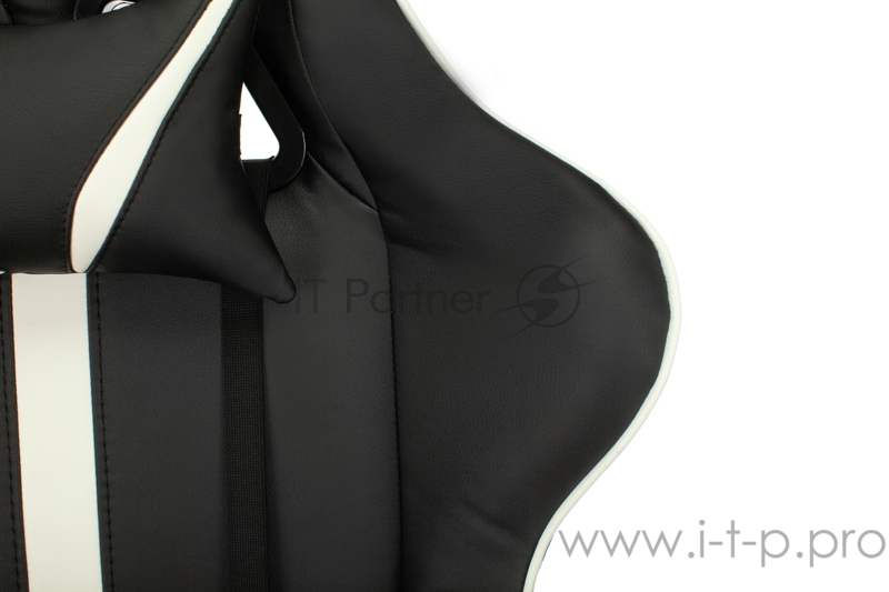 Кресло игровое Бюрократ VIKING ZOMBIE A4 WH черный/белый искусственная кожа