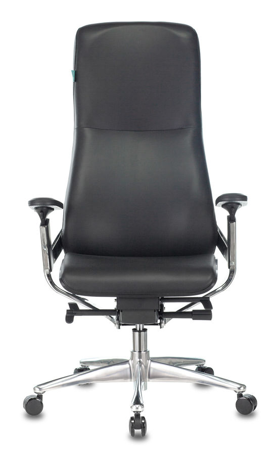 Кресло руководителя Бюрократ _ARTI/BLACK черный кожа крестовина алюминий