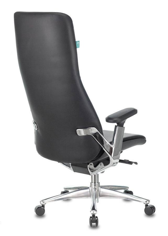 Кресло руководителя Бюрократ _ARTI/BLACK черный кожа крестовина алюминий