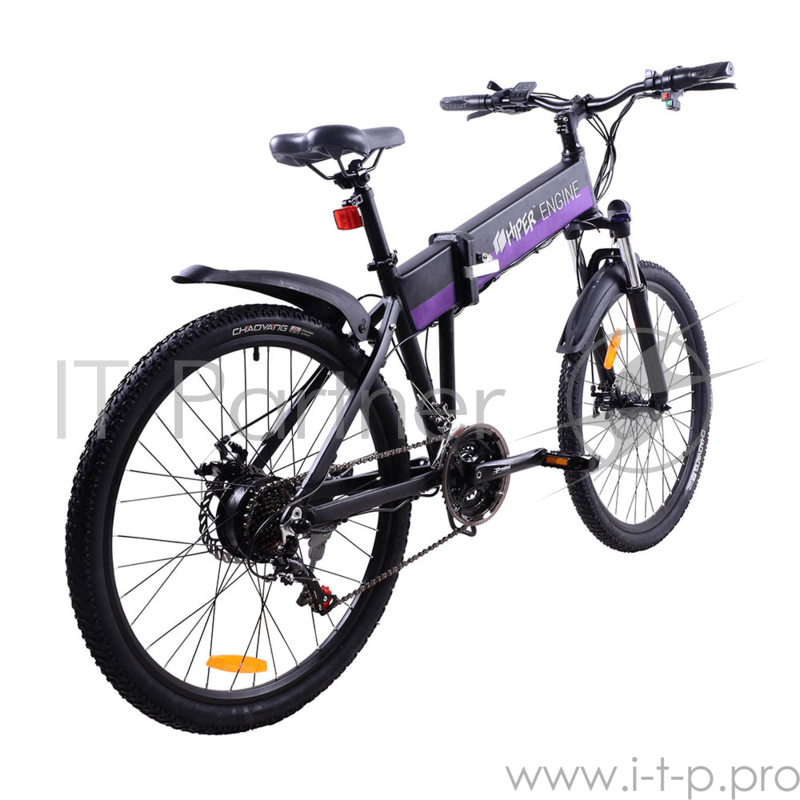 Электровелосипед HIPER Engine BX635, 26 колеса, 350 Вт мотор, 375 Втч батарея, амортизатор переднего колеса, складной, алюминивая рама
