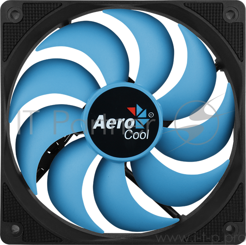 Вентилятор Aerocool Motion 12 Plus , 120x120x25мм, 1200 об/мин, Molex 4-pin + 3-pin, 29.8 CFM, 22.1 дБА, съемная крыльчатка, гидравлический подшипник