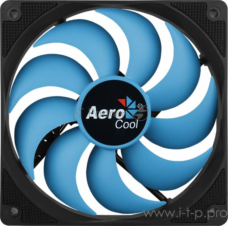 Вентилятор Aerocool Motion 12 Plus , 120x120x25мм, 1200 об/мин, Molex 4-pin + 3-pin, 29.8 CFM, 22.1 дБА, съемная крыльчатка, гидравлический подшипник
