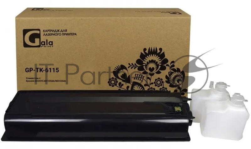Тонер-туба GP-TK-6115 для принтеров Kyocera ECOSYS M4125idn/M4132idn с бункером отработанного тонера 15000 копий GalaPrint