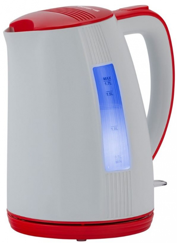 Чайник электрический Polaris PWK 1790СL 1.7л. 2200Вт белый/красный (корпус: пластик)
